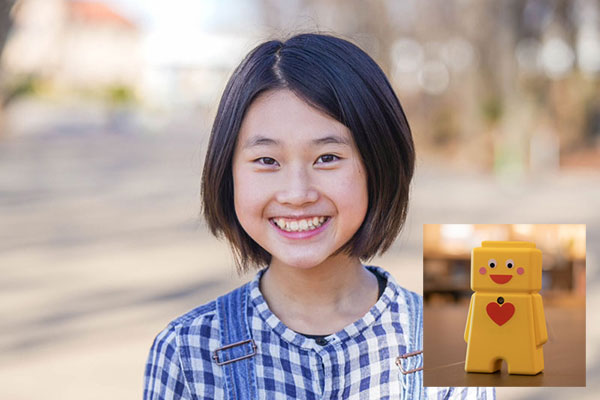 絢未ちゃんの作品（手洗いロボット シャル君）